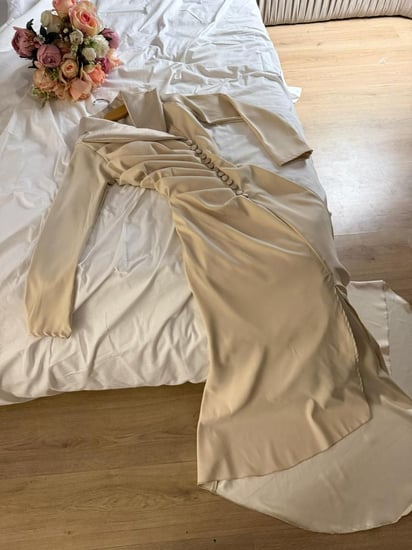 فستان ناعم تفته ميكادو روسي