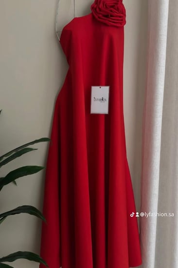 فستان سهرة ناعم اوفر سايز