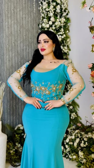 فستان سهره كريب شك