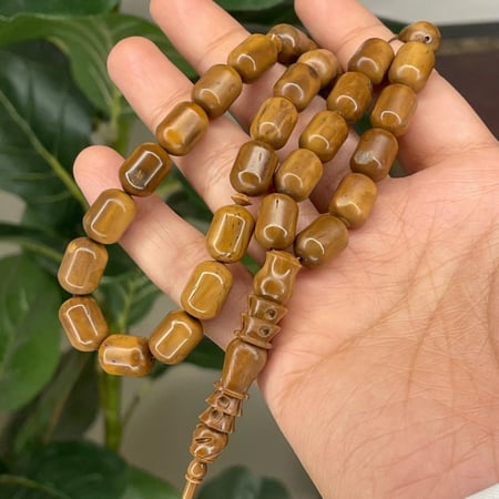 سبحة من ثمار خشب الكوك الطبيعي