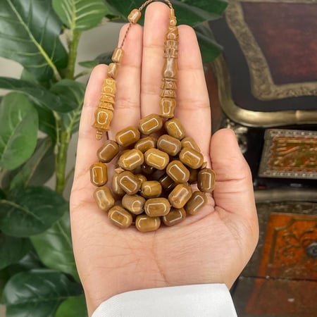 سبحة من ثمار خشب الكوك الطبيعي