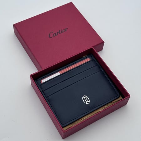 محفظة كارتير كحلي صغير