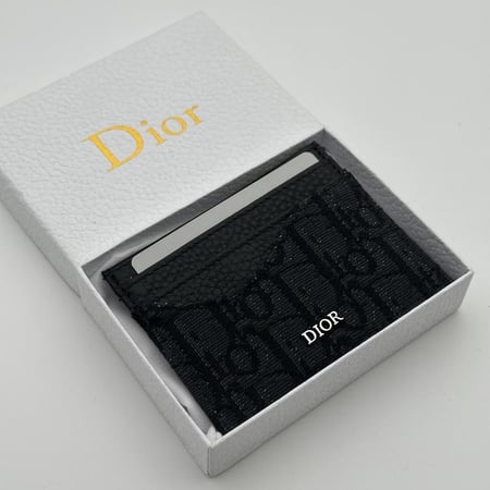 محفظة ديور اسود صغير