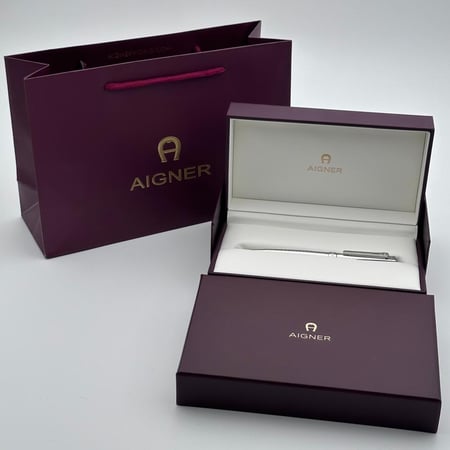 قلم اقنر فضي كامل لامع