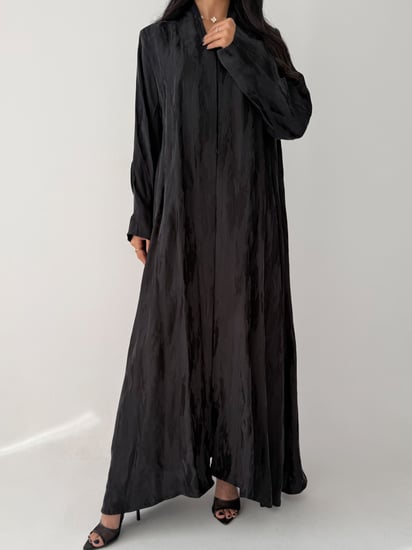 الريم | بقماش حرير ياباني مشجر اسود