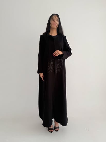 عباية صيفية كريب إندونيسي بتطريز