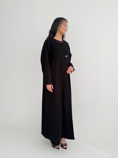 الصفاء | بقماش الكريب الاندونيسي مع تدخيلة قماش مربعات نص كلوش