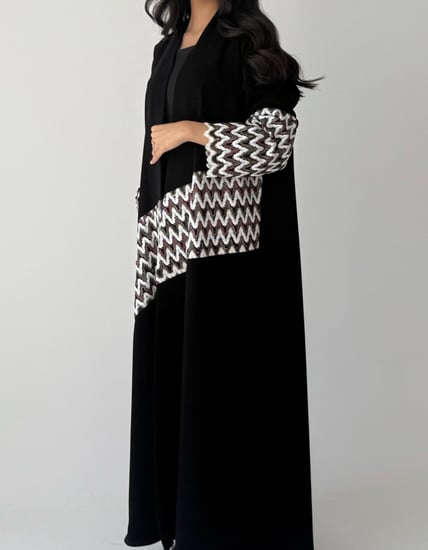 عباية كريب إندونيسي بتدخيلة دانتيل مشجرة