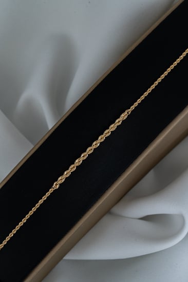 سوارة مبروم إيطالي – ذهب عيار 18