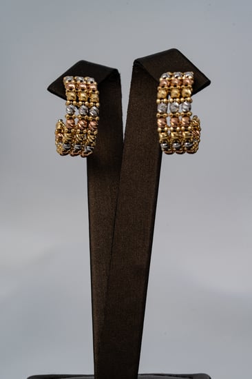 طقم كرات النانو الإيطالي 3 ادوار - ذهب عيار 18