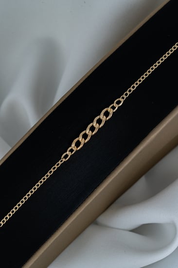 سوارة جنزير إيطالي – ذهب عيار 18