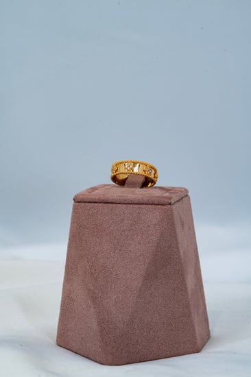 خاتم وردة الفان – ذهب عيار 21