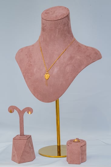 هاف سيت وردة الياسمين – ذهب عيار 21