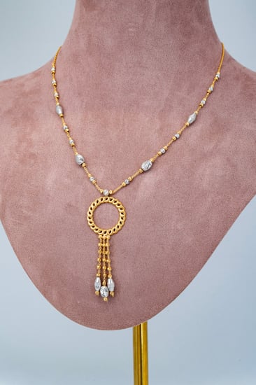 عقد تركي جنزير – ذهب عيار 21