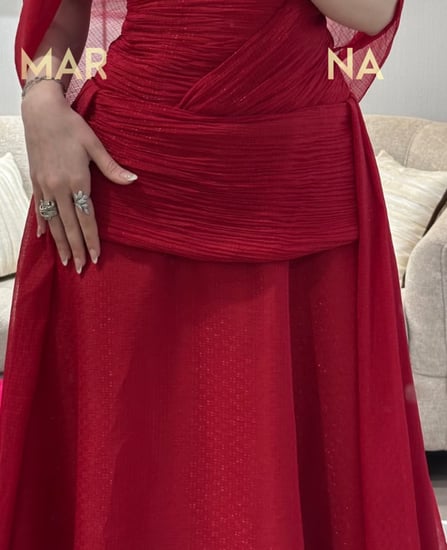 فستان مارلين (فستان احمر ناعم سهره)