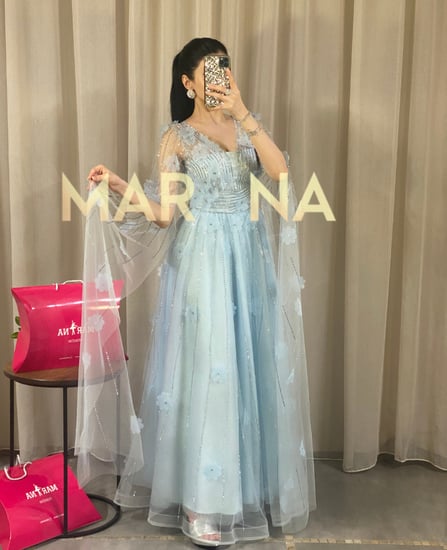 فستان ريتاج (فستان كلوش راقي مع ورد)