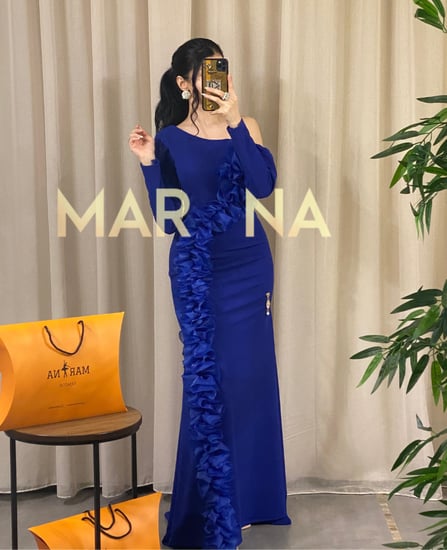 فستان غيم (فستان ازرق طويل)