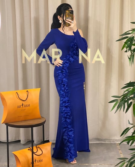 فستان غيم (فستان ازرق طويل)