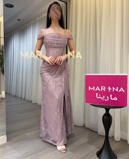 فستان كوين (فستان كلفه دانتيل جبير وشك)