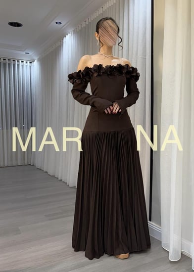 فستان غرام (فستان موكا ورود قص ليزر وباربي بوليسيه)