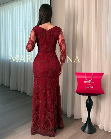 فستان لحين(فستان عودي شك سهره وجورجيت )