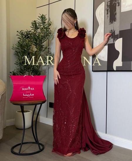 فستان برنسيس (فستان عودي كلفه شك سهره ورود ليزر وذيل باربي فيونكه)