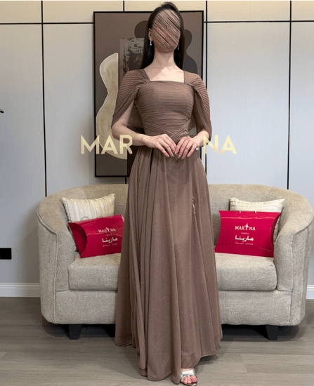 فستان ريما جلاكسي (فستان الجلاكسي لمعه بوليسيه خصر)