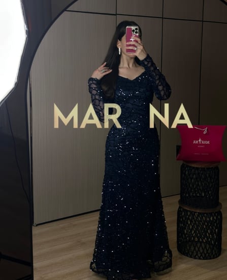 فستان دنيا (فستان شيك سهرة انيق)