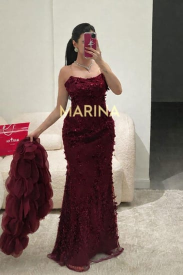 فستان روز العودي (فستان عودي كلفه مورد وشك وجاكت قص ليزر)