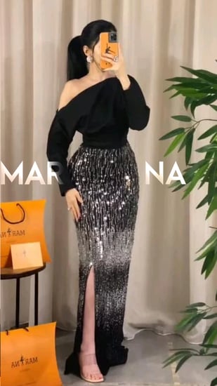 فستان ماريا (فستان ون شولدر)