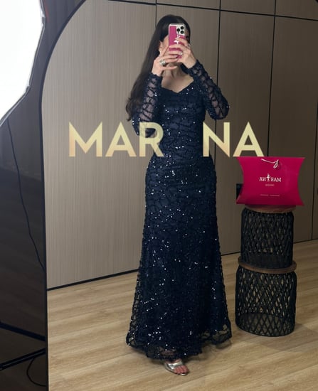 فستان دنيا (فستان شيك سهرة انيق)