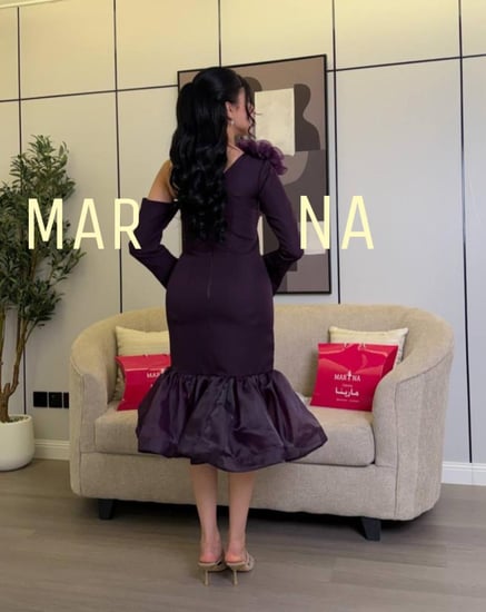 فستان زهى(فستان ليلكي باربي مع جزار )