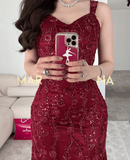 فستان بيان (فستان عودي كلفه شك سهره)