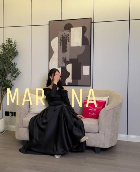 فستان ناي (فستان اسود تفته سيلا اكتاف جورجيت )