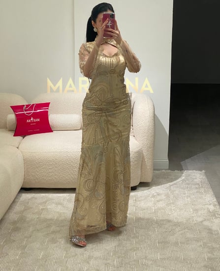 فستان دودي (فستان بيج كلفه شك سهره مطرزه)