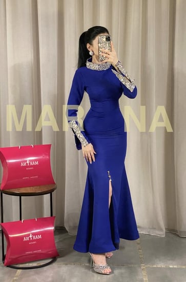 فستان اصايل (فستان باربي تطريز اكمام)