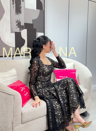 فستان ايلين (فستان اسود دانتيل فرنسي )