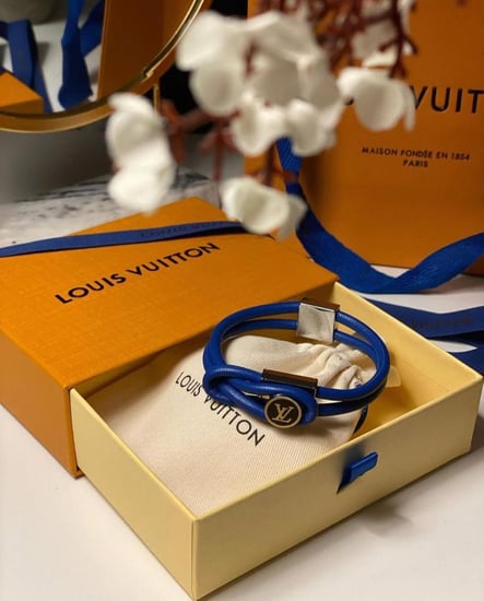 اسواره لويس فيتون جلد لون ازرق