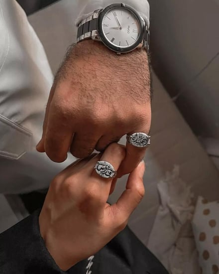 خواتم فضة خواتم بالاسم