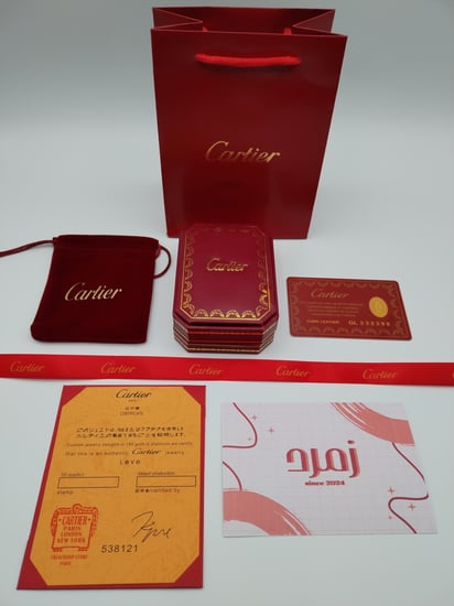 سلسال كارتير ذهبي مع الملحقات