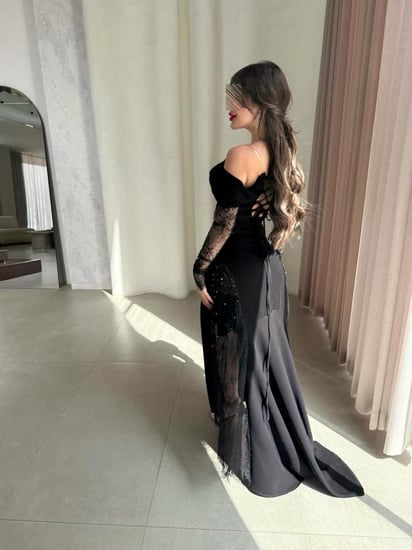 فستان سهرة باربي مع دانتيل