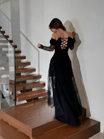 فستان سهرة باربي مع دانتيل