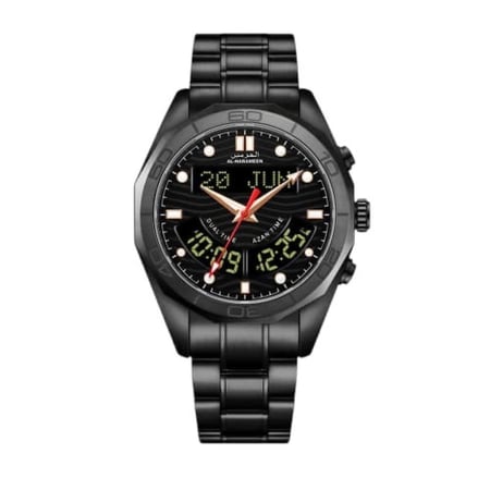 ساعة الحرمين الفاخرة HA-7116 FBB قياس 40MM نسخة البلاك أديشن