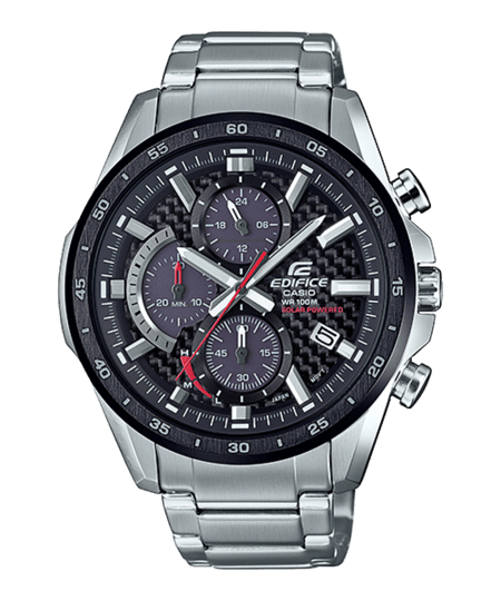 ساعة كاسيو إيديفايس كرونوغراف يعمل بالطاقة الشمسية EQS-900DB-1AV