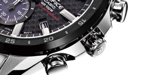 ساعة كاسيو إيديفايس كرونوغراف يعمل بالطاقة الشمسية EQS-900DB-1AV