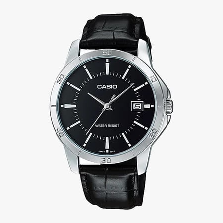 ساعة كاسيو جلد رجالي CASIO Analog Men Formal Watch MTP-V004L-1AUDF