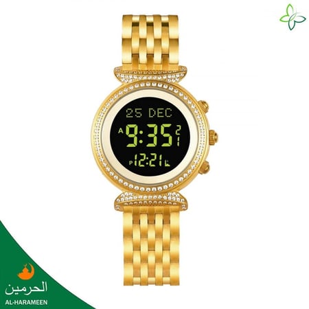 ساعة الحرمين كريستال HA-6351 النسائية مقاس 36MM بتصميم عصري