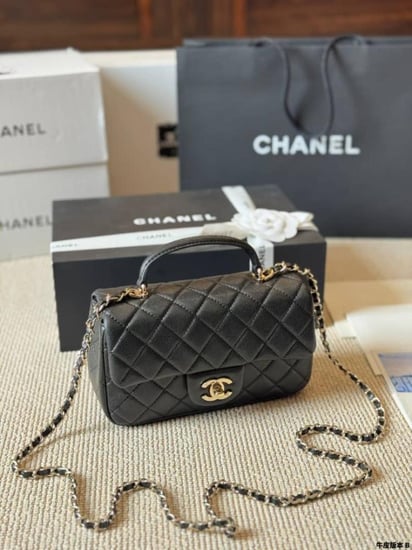شنطة يد شانيل ماستر كواليتي mini flap with top handle