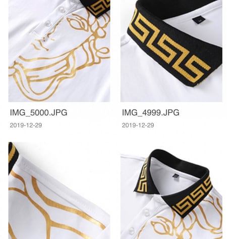 فرزاتشي تيشيرت بياقة طباعة جودة عالية جداً