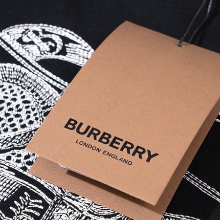 سويت شيرت بيربري قطن بشعار تطريز للتوصيل الفوري ماستر